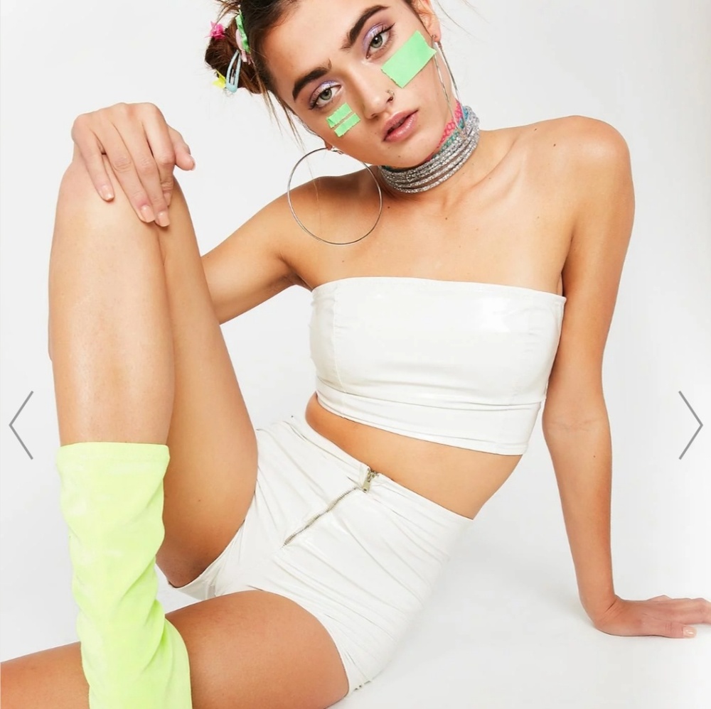 NWT Icy Beg For It Vinyl Shorts Dolls Kill s Large